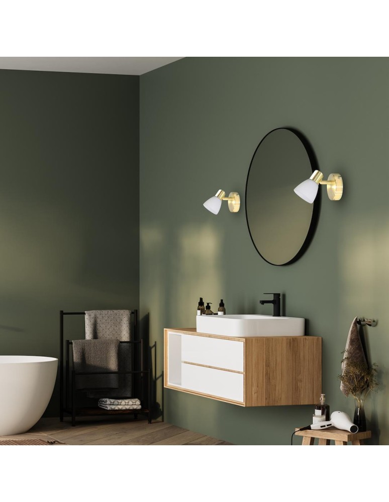 Gold wall lamps - Milagro Wall lamp JOTA 1xE14 ML1060 - product kolory-swiatla.pl 3