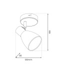 Gold wall lamps - Milagro Wall lamp JOTA 1xE14 ML1060 - product 5