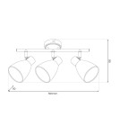 Spotlight ceiling lamps - Milagro JOTA 3xE14 ceiling lamp ML1062 - product 5