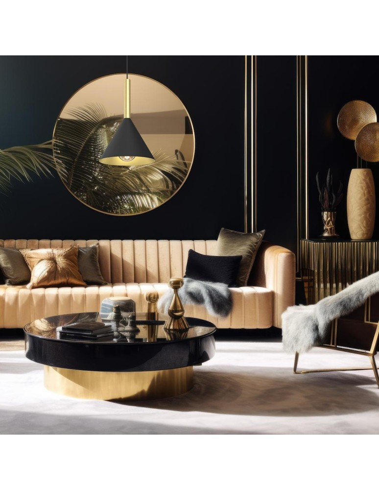 Single pendant lamps - Milagro PERU BLACK 1xE27 pendant lamp MLP0977 - product kolory-swiatla.pl 4