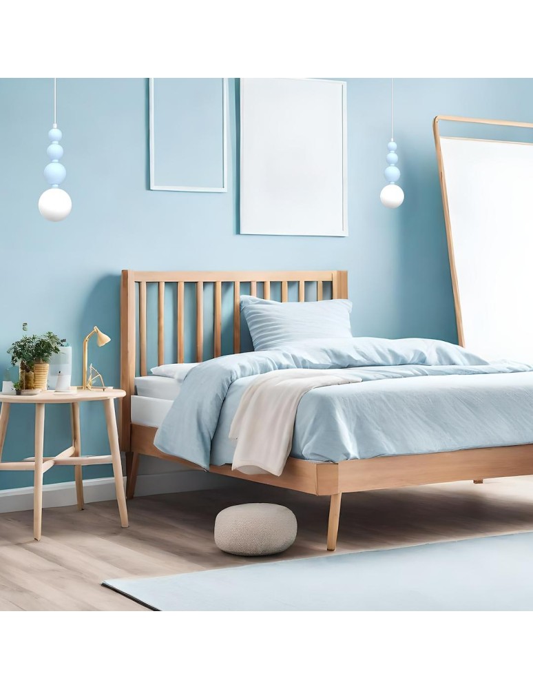 Single pendant lamps - Milagro BOULE Blue 1xG9 pendant lamp MLP1027 - product kolory-swiatla.pl 3