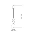 Single pendant lamps - Milagro BOULE Mint 1xG9 pendant lamp MLP1028 - product 5