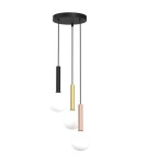 Pendant lamps spheres - Milagro PLAY BLACK 3xG9 pendant lamp MLP0969 - product 1