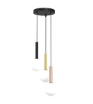 Pendant lamps spheres - Milagro PLAY BLACK 3xG9 pendant lamp MLP0969 - product 6