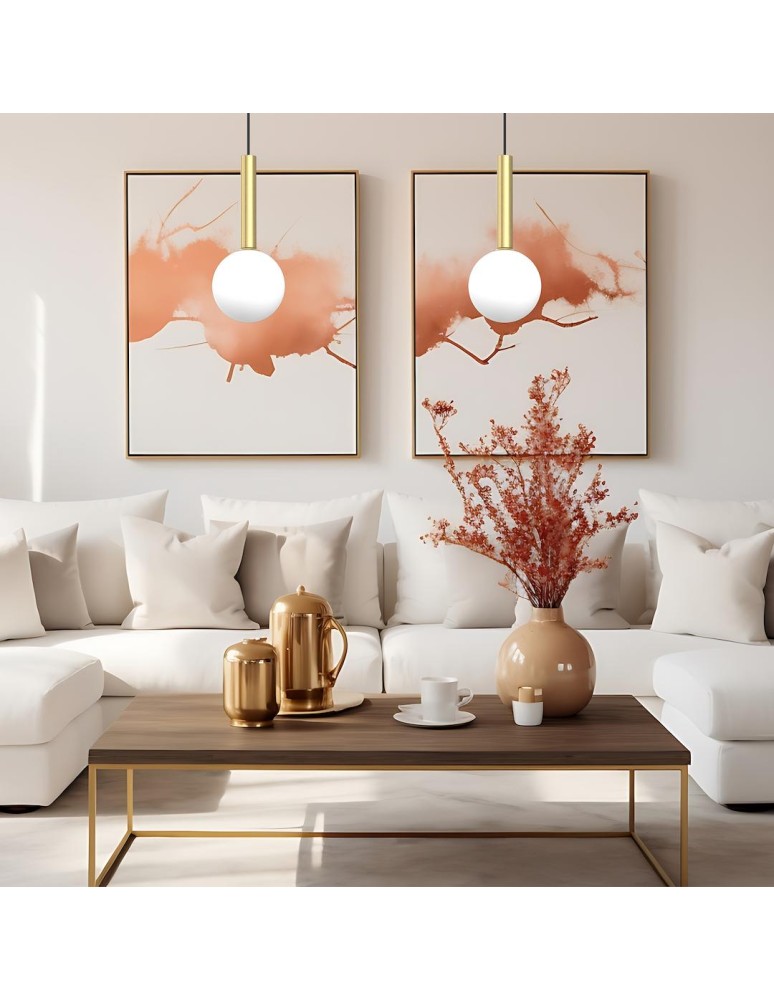 Single pendant lamps - Milagro PLAY GOLD 1xG9 pendant lamp MLP0971 - product kolory-swiatla.pl 4