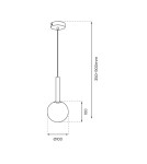 Single pendant lamps - Milagro PLAY GOLD 1xG9 pendant lamp MLP0971 - product 5