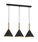 Pendant lamps on a strip - Milagro PERU BLACK 3xE27 pendant lamp MLP0978 - product 1