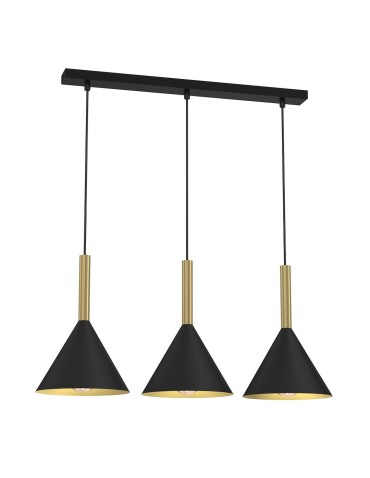 Milagro PERU BLACK 3xE27 pendant lamp MLP0978