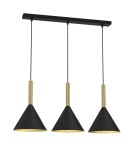 Pendant lamps on a strip - Milagro PERU BLACK 3xE27 pendant lamp MLP0978 - product 6