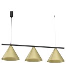 Triple pendant lamps - Milagro CAPITAL pendant lamp Black-GOLD 3XGX53 MLP0937 - product 1