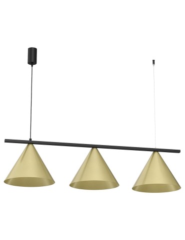 Milagro CAPITAL pendant lamp Black-GOLD 3XGX53 MLP0937