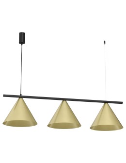 Milagro CAPITAL pendant lamp Black-GOLD 3XGX53 MLP0937