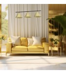 Triple pendant lamps - Milagro CAPITAL pendant lamp Black-GOLD 3XGX53 MLP0937 - product 3