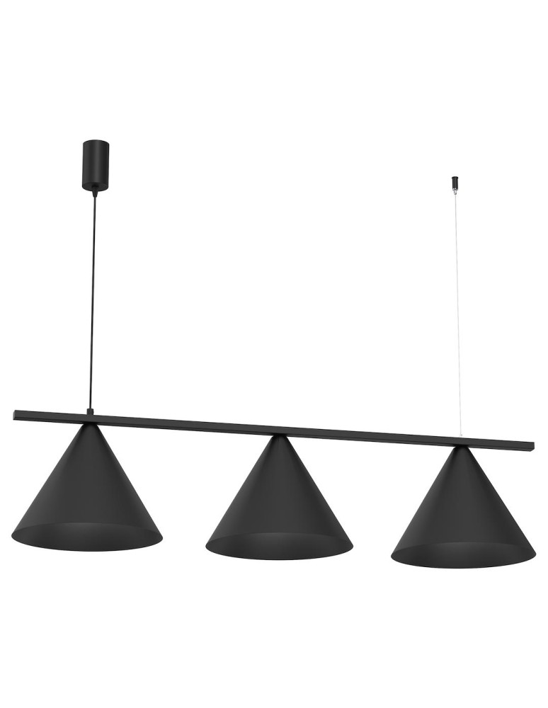 Triple pendant lamps - Milagro CAPITAL Pendant Lamp Black 3XGX53 MLP0938 - product kolory-swiatla.pl 1