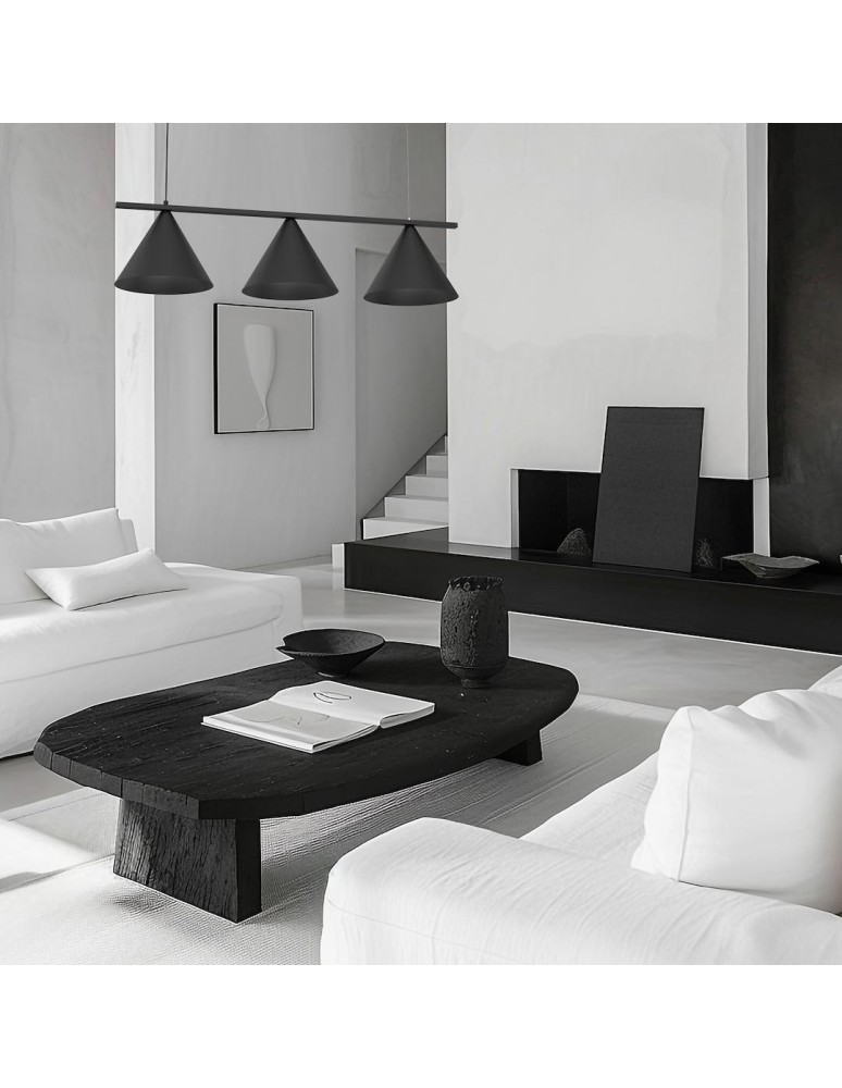 Triple pendant lamps - Milagro CAPITAL Pendant Lamp Black 3XGX53 MLP0938 - product kolory-swiatla.pl 3