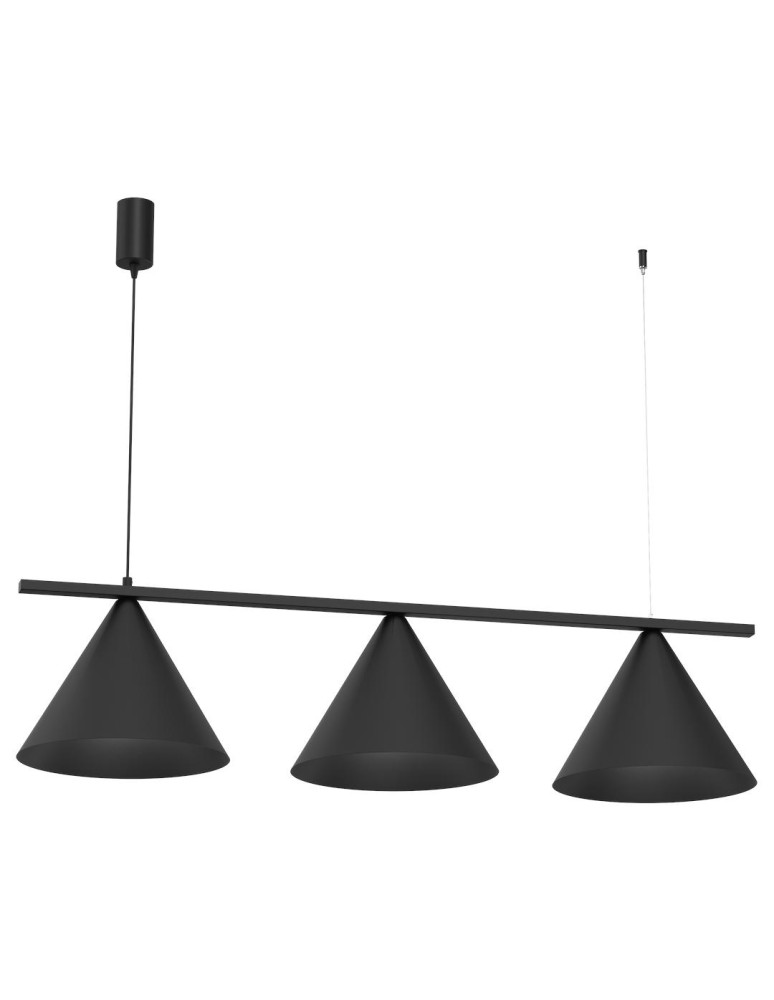 Triple pendant lamps - Milagro CAPITAL Pendant Lamp Black 3XGX53 MLP0938 - product kolory-swiatla.pl 6