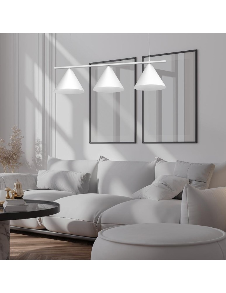 Triple pendant lamps - Milagro CAPITAL pendant lamp WHITE 3XGX52 MLP0939 - product kolory-swiatla.pl 3