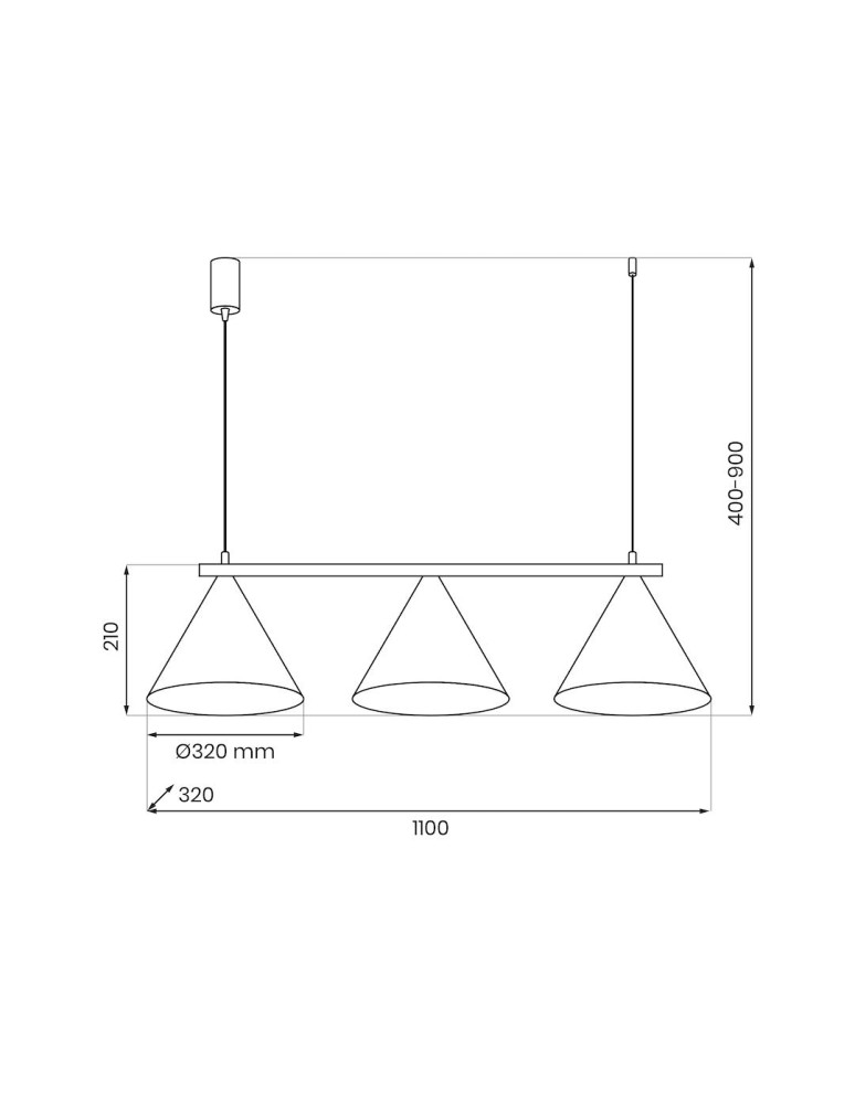 Triple pendant lamps - Milagro CAPITAL pendant lamp WHITE 3XGX52 MLP0939 - product kolory-swiatla.pl 5