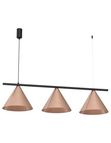 Milagro CAPITAL Pendant Lamp Black-Copper 3XGX53 MLP0940