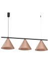 Milagro CAPITAL Pendant Lamp Black-Copper 3XGX53 MLP0940