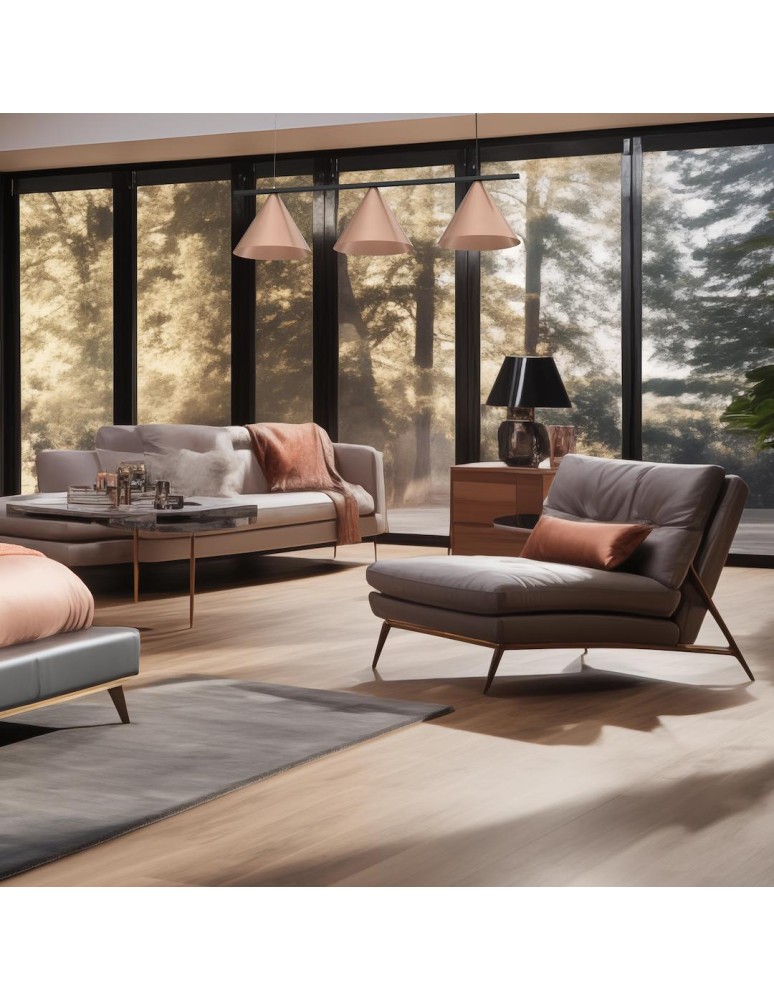 Triple pendant lamps - Milagro CAPITAL Pendant Lamp Black-Copper 3XGX53 MLP0940 - product kolory-swiatla.pl 4