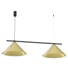Double pendant lamps - Milagro CAPITAL black and gold pendant lamp 2XGX53 MLP0941 - product 1