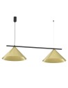 Milagro CAPITAL black and gold pendant lamp 2XGX53 MLP0941