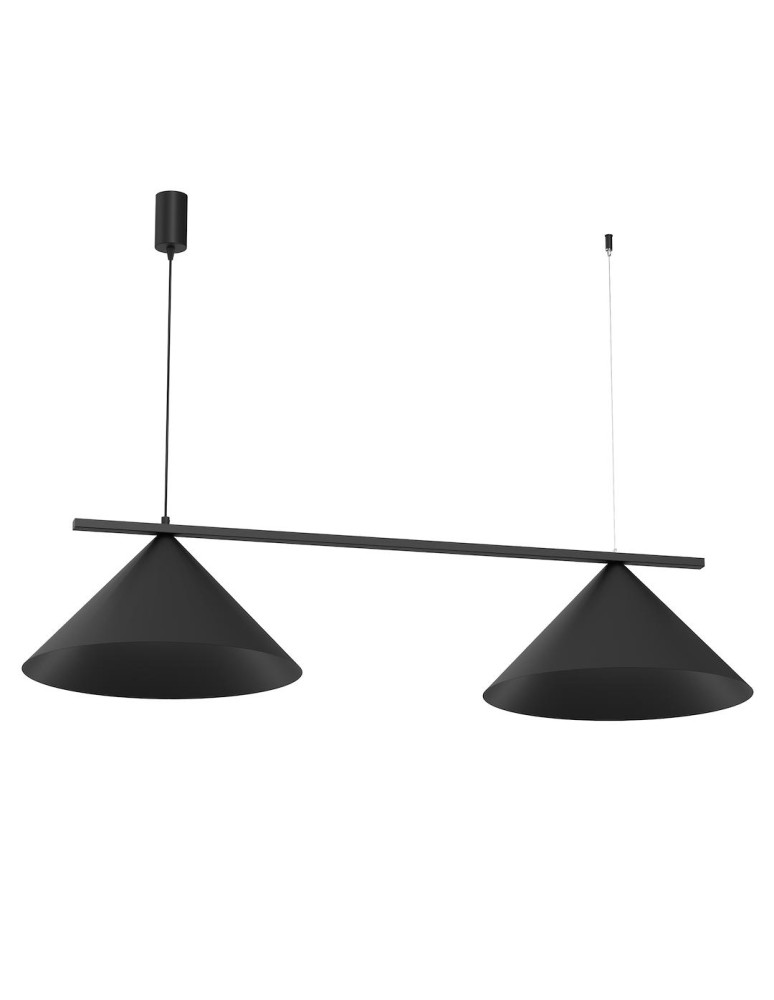 Double pendant lamps - Milagro CAPITAL Pendant Lamp Black 2XGX53 MLP0942 - product kolory-swiatla.pl 1