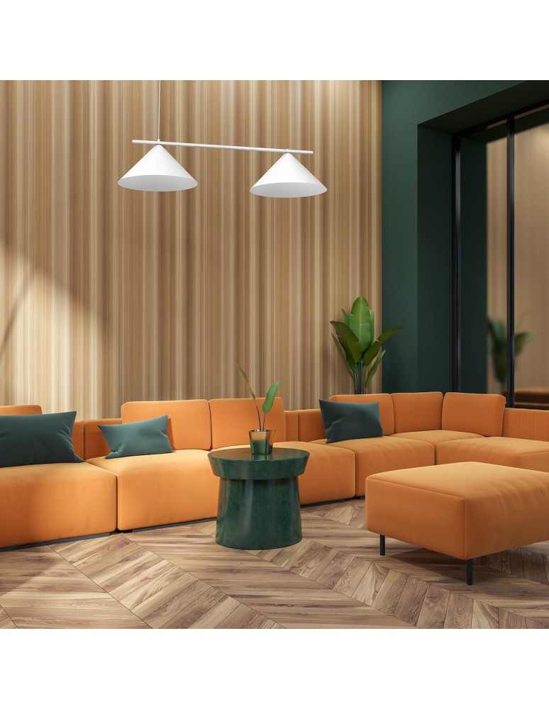 Double pendant lamps - Milagro Pendant lamp CAPITAL WHITE 2XGX53 MLP0943 - product kolory-swiatla.pl 3