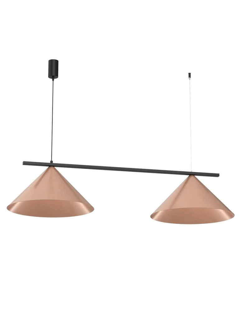 Double pendant lamps - Milagro CAPITAL Pendant Lamp Black-Copper 2XGX53 MLP0944 - product kolory-swiatla.pl 6