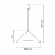 Milagro Lampa wisząca CAPITAL MIEDZIANY 1XGX53 MLP0948