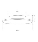 LED wall lamps - Milagro Disk wall lamp 9W 3CCT IP65 Black ML1285 - product 9