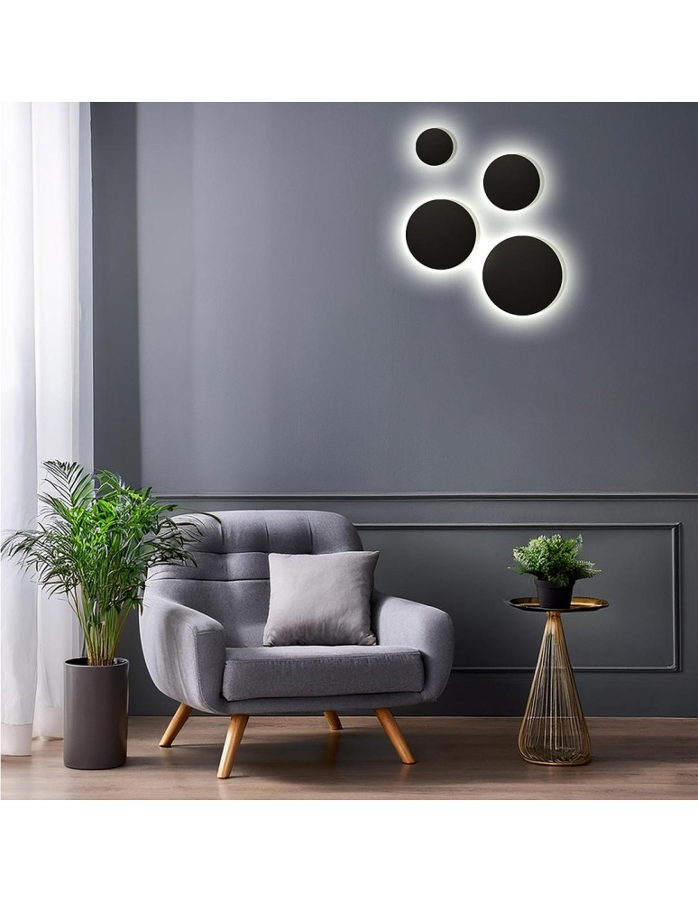 LED wall lamps - Milagro Disk wall lamp 15W 3CCT IP65 Black ML1287 - product kolory-swiatla.pl 6