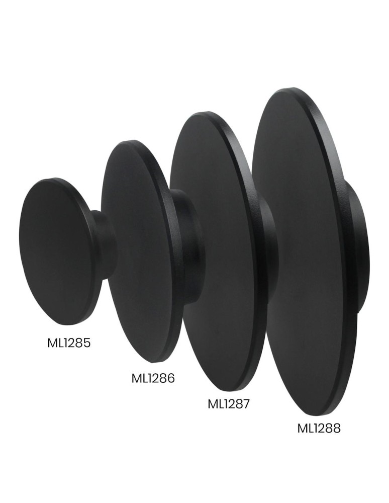 LED wall lamps - Milagro Wall lamp Disk 18W 3CCT IP65 Black ML1288 - product kolory-swiatla.pl 2