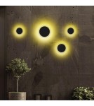 LED wall lamps - Milagro Wall lamp Disk 18W 3CCT IP65 Black ML1288 - product 3