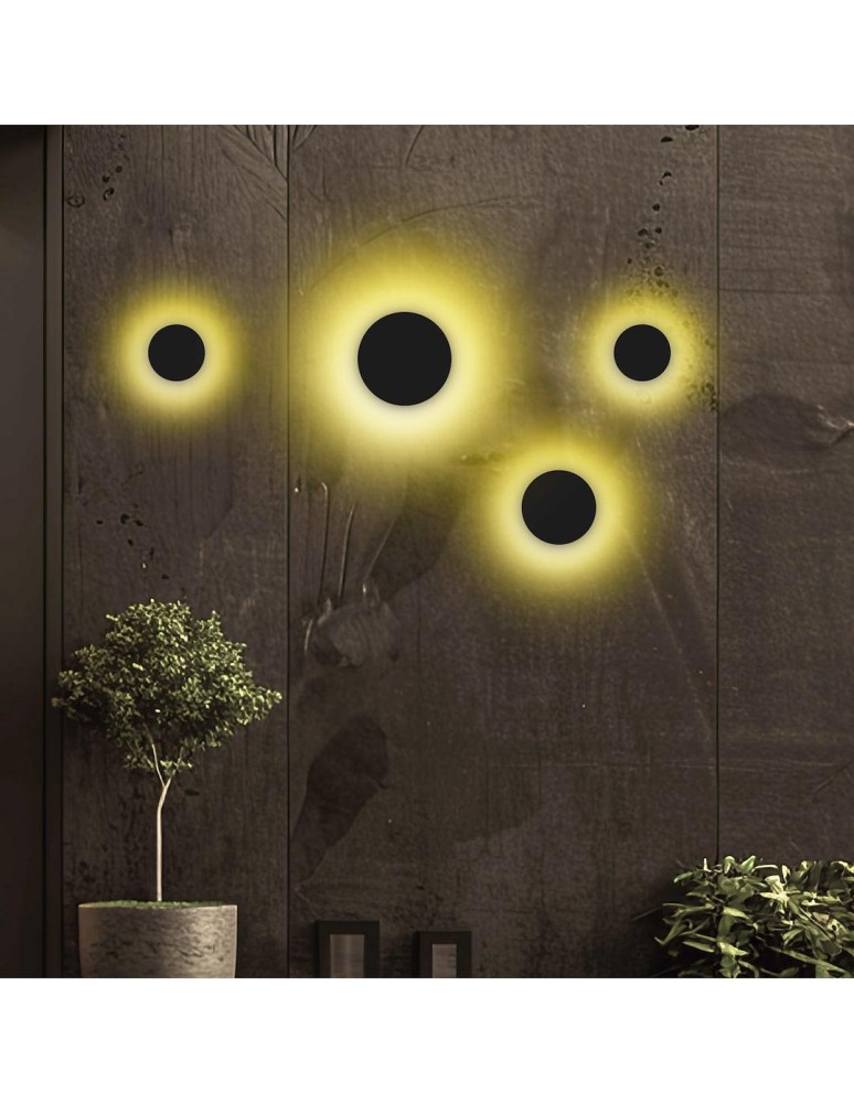 LED wall lamps - Milagro Wall lamp Disk 18W 3CCT IP65 Black ML1288 - product kolory-swiatla.pl 3