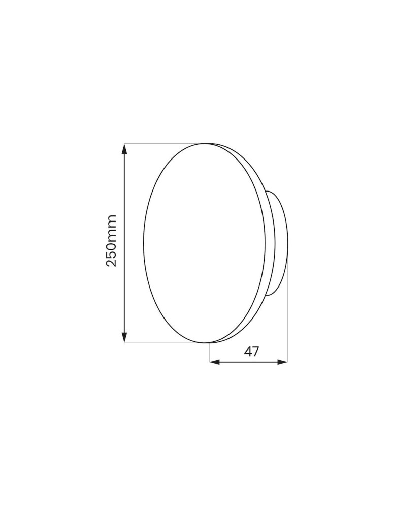 LED wall lamps - Milagro Wall lamp Disk 18W 3CCT IP65 Black ML1288 - product kolory-swiatla.pl 5