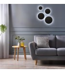 LED wall lamps - Milagro Wall lamp Disk 18W 3CCT IP65 Black ML1288 - product 7