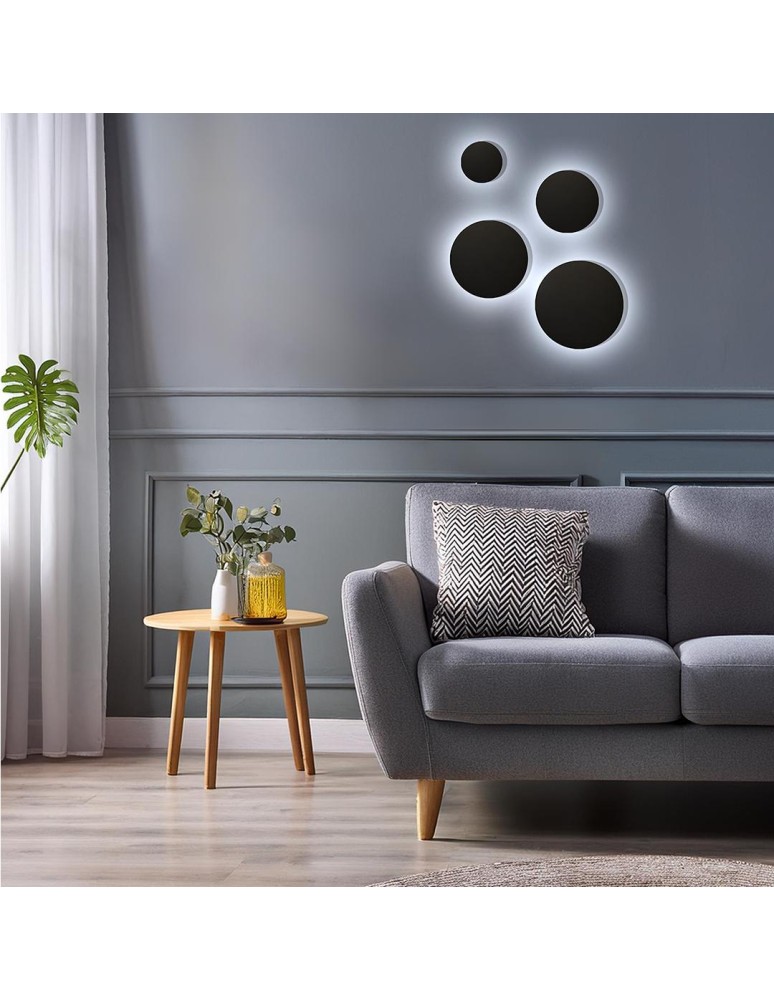 LED wall lamps - Milagro Wall lamp Disk 18W 3CCT IP65 Black ML1288 - product kolory-swiatla.pl 7