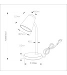 Desk lamps - Milagro Chico 4.5W 4000K Desk Lamp Black ML1443 - product 5