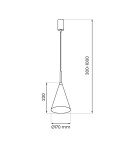 Single pendant lamps - Milagro CAPITAL CREAMY pendant lamp Ø17cm 1xGX53 MLP1559 - product 5