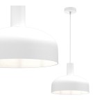 Single pendant lamps - Milagro VISBY WHITE 1xE27 pendant lamp MLP1552 - product 2