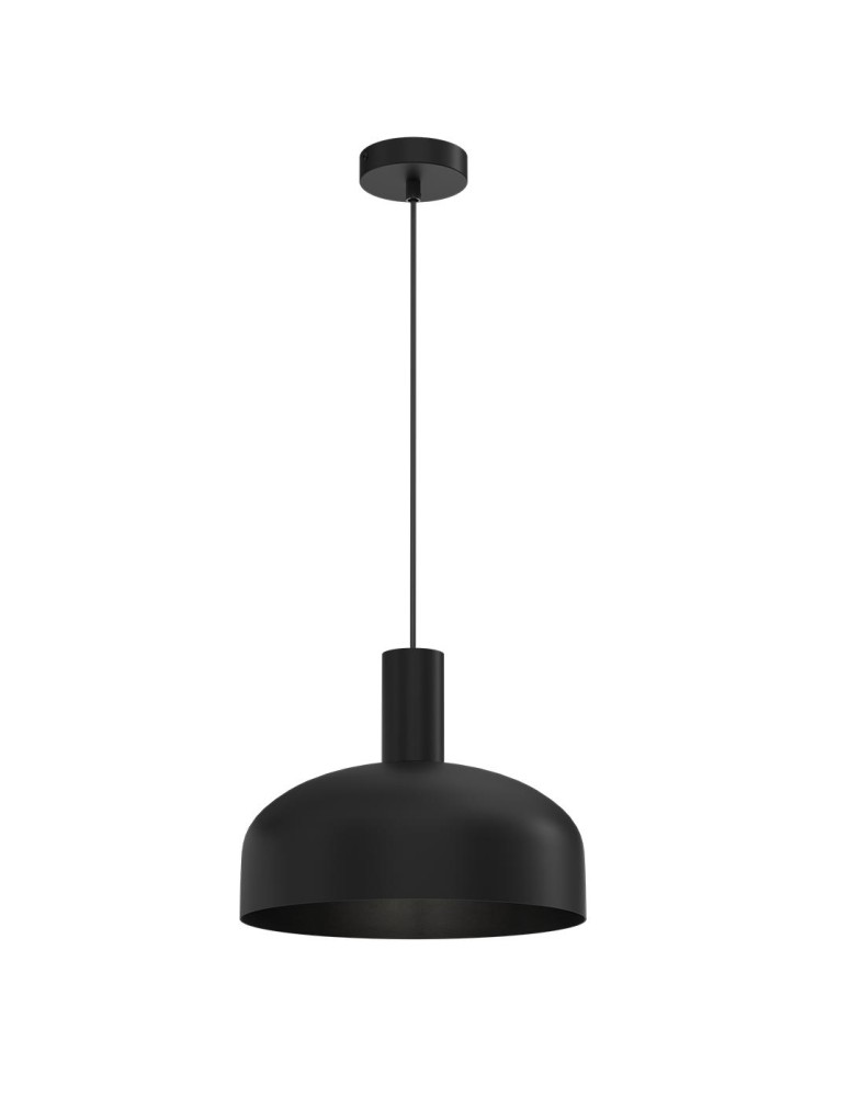Single pendant lamps - Milagro VISBY BLACK 1xE27 pendant lamp MLP1553 - product kolory-swiatla.pl 1