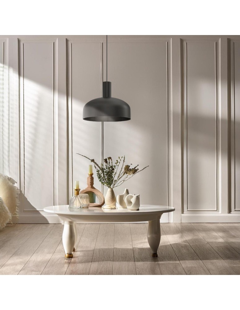 Single pendant lamps - Milagro VISBY BLACK 1xE27 pendant lamp MLP1553 - product kolory-swiatla.pl 3