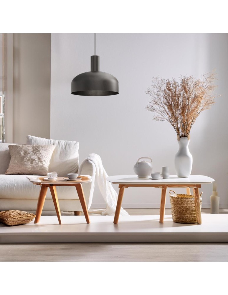 Single pendant lamps - Milagro VISBY BLACK 1xE27 pendant lamp MLP1553 - product kolory-swiatla.pl 4