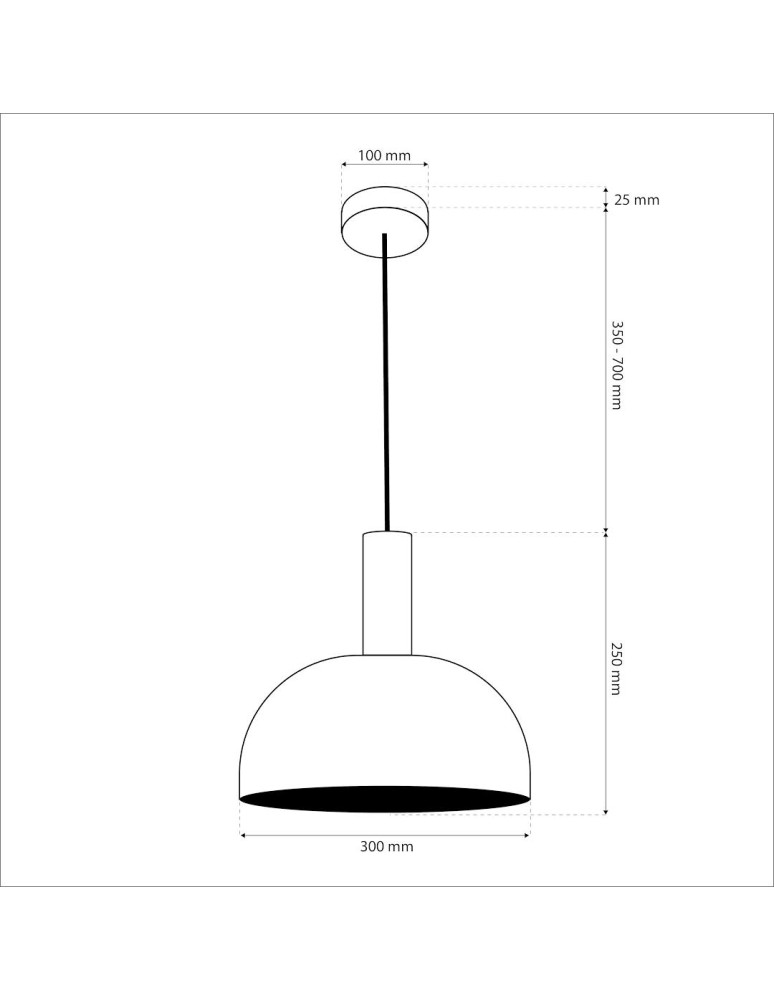 Single pendant lamps - Milagro VISBY BLACK 1xE27 pendant lamp MLP1553 - product kolory-swiatla.pl 5