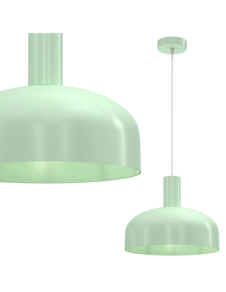 Single pendant lamps - Milagro VISBY MINT pendant lamp 1xE27 MLP1555 - product kolory-swiatla.pl 2