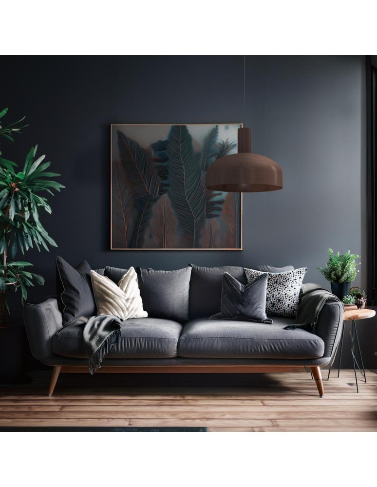 Single pendant lamps - Milagro VISBY CHOCOLATE pendant lamp 1xE27 MLP1557 - product kolory-swiatla.pl 3