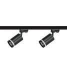 Ready-made rail kits - Milagro 4xPipe Ring GU10 track set + 2x1m guide + Connectors - Black ML1687 - product 3