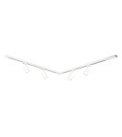 Ready-made rail kits - Milagro 4xPipe Ring GU10 track set + 2x1m guide + Connectors - White ML1688 - product 2